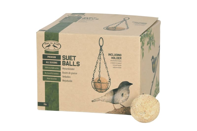Esschert Design mejsebolde til helårsfodring med holder - Fuglebræt & fuglehuse