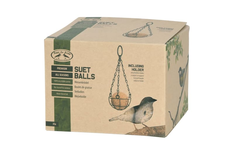 Esschert Design mejsebolde til helårsfodring med holder - Fuglebræt & fuglehuse