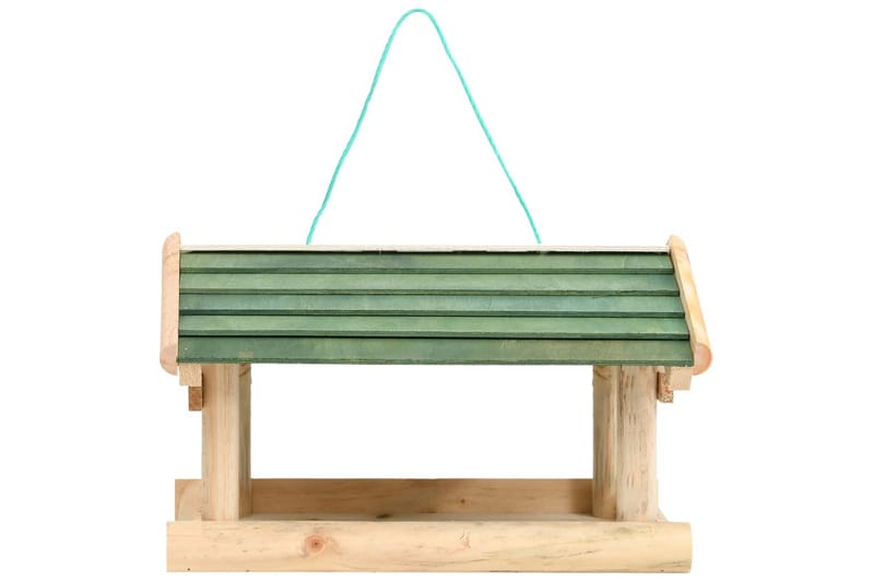 foderhus til fugle 35x29,5x21 cm massivt træ - Brun - Have - Udendørs miljø - Havedekoration - Fuglebræt & fuglehuse
