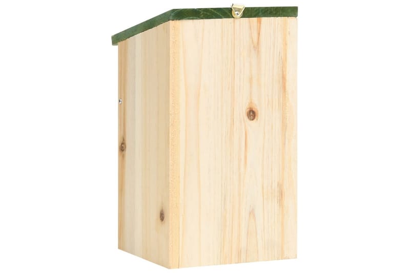 Fuglehuse 10 stk. 12x12x22 cm massivt fyrretræ - Brun - Have - Udendørs miljø - Havedekoration - Fuglebræt & fuglehuse