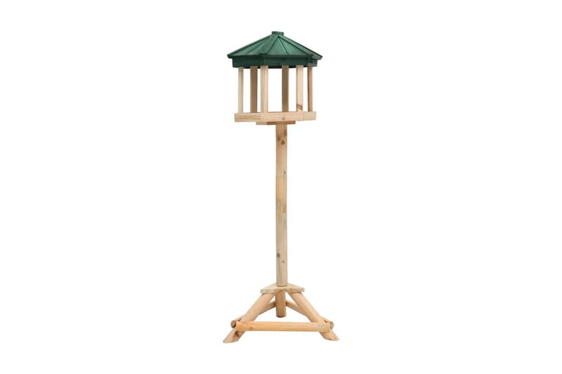 Stående fuglefoderhus 33x106 cm massivt fyrretræ - Brun - Have - Udendørs miljø - Havedekoration - Fuglebræt & fuglehuse