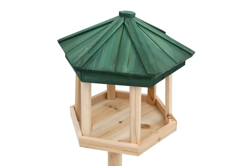 Stående fuglefoderhus 33x106 cm massivt fyrretræ - Brun - Have - Udendørs miljø - Havedekoration - Fuglebræt & fuglehuse