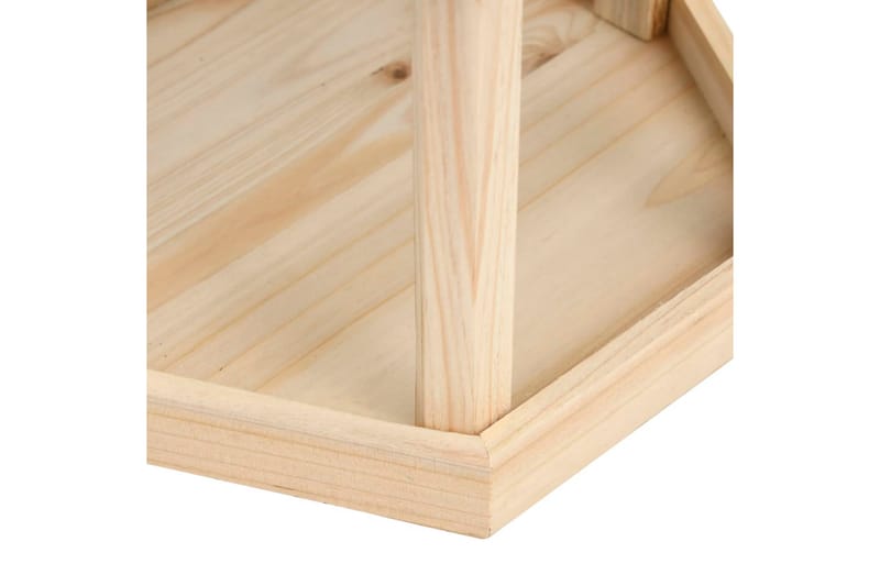 Stående fuglefoderhus 33x106 cm massivt fyrretræ - Brun - Have - Udendørs miljø - Havedekoration - Fuglebræt & fuglehuse