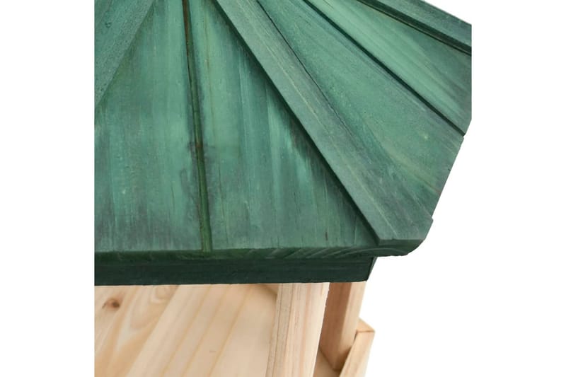 Stående fuglefoderhus 33x106 cm massivt fyrretræ - Brun - Have - Udendørs miljø - Havedekoration - Fuglebræt & fuglehuse