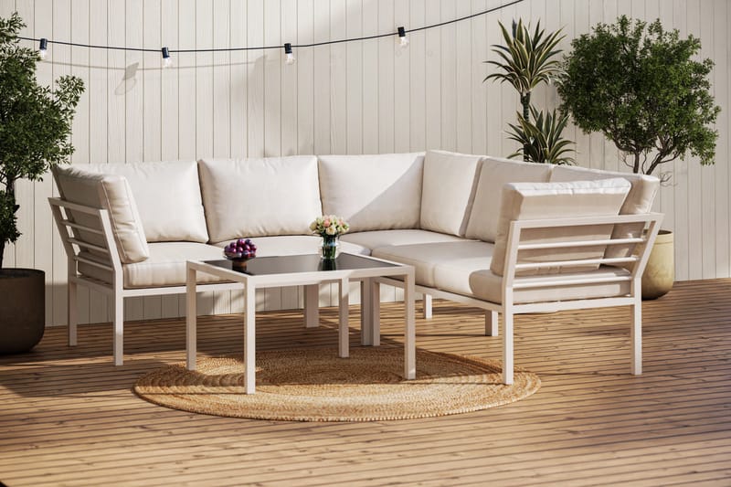 Ariany Sofagruppe 5-personers - Beige - Have - Udendørs miljø - Altan & terrasse - Altanmøbler