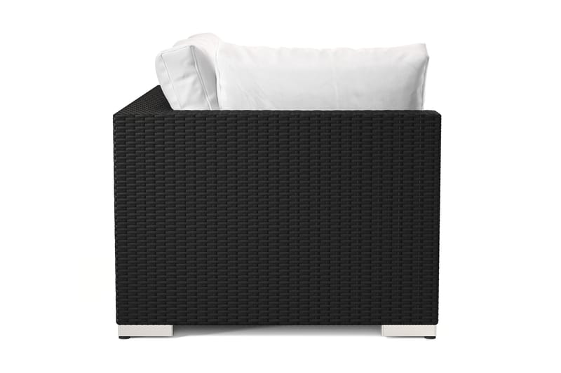 Bahamas Højremodul Udendørs 140 cm i Polyrattan - Sort - Havemøbler - Loungemøbler - Moduler - Højremodul havesofa