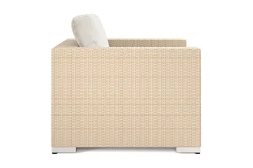 Bahamas Lounge Lænestol Udendørs i Polyrattan - Beige - Havemøbler - Loungemøbler - Loungestol udendørs