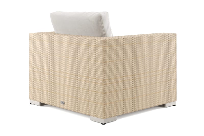 Bahamas Lounge Lænestol Udendørs i Polyrattan - Beige - Havemøbler - Loungemøbler - Loungestol udendørs