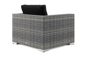 Bahamas Lounge Lænestol Udendørs i Polyrattan - Grå - Havemøbler - Loungemøbler - Loungestol udendørs