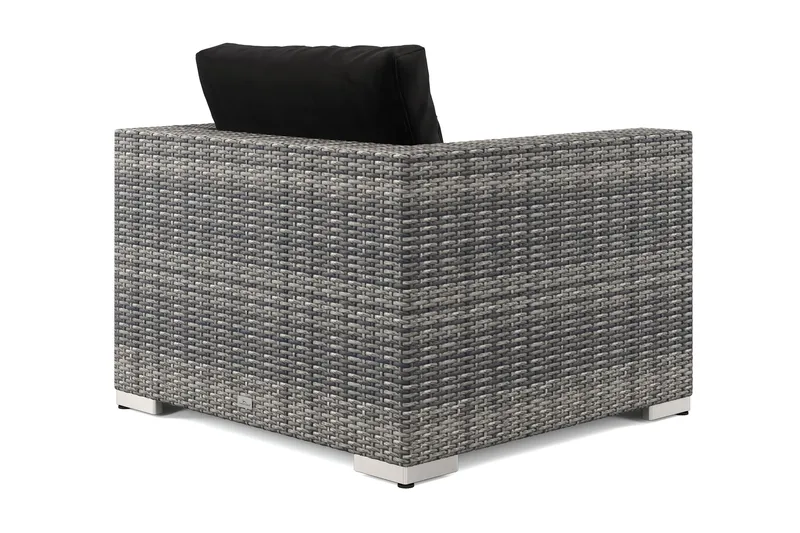 Bahamas Lounge Lænestol Udendørs i Polyrattan - Grå - Havemøbler - Loungemøbler - Loungestol udendørs