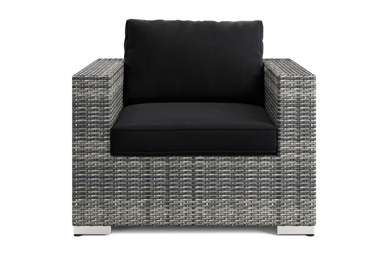 Bahamas Lounge Lænestol Udendørs i Polyrattan - Grå - Havemøbler - Loungemøbler - Loungestol udendørs