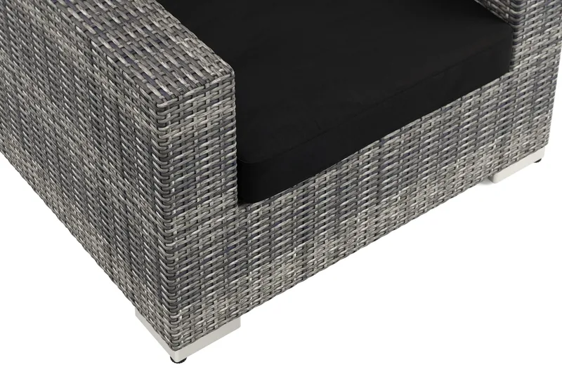 Bahamas Lounge Lænestol Udendørs i Polyrattan - Grå - Havemøbler - Loungemøbler - Loungestol udendørs