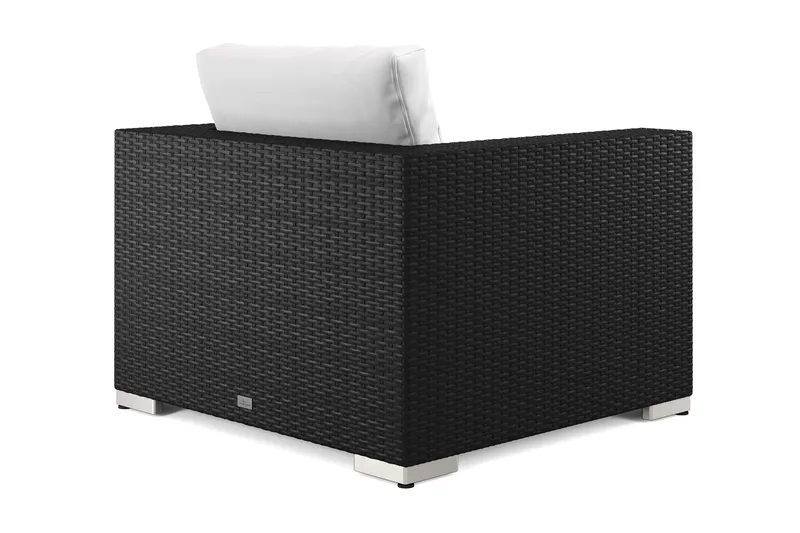 Bahamas Lounge Lænestol Udendørs i Polyrattan - Sort - Havemøbler - Loungemøbler - Loungestol udendørs