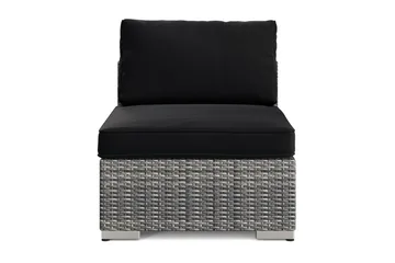 Bahamas Midtermodul Udendørs i Polyrattan - Grå - Havemøbler - Loungemøbler - Moduler - Midtermodul havesofa
