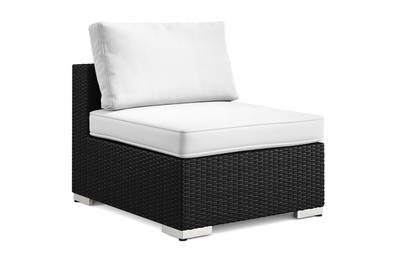 Bahamas Midtermodul Udendørs i Polyrattan - Sort - Havemøbler - Loungemøbler - Moduler - Midtermodul havesofa