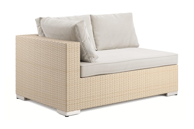 Bahamas Venstremodul Udendørs 140 cm - Beige - Havemøbler - Loungemøbler - Moduler - Højremodul havesofa