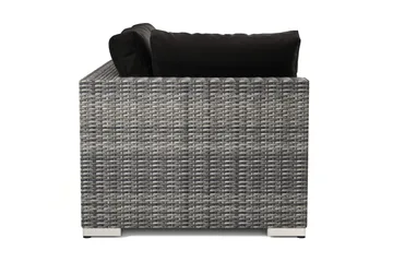 Bahamas Venstremodul Udendørs 140 cm i Polyrattan - Grå - Havemøbler - Loungemøbler - Moduler - Højremodul havesofa
