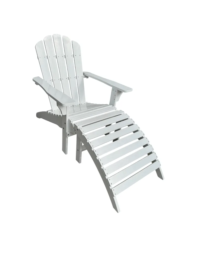 Dækstol Udendørs - Hvid - Havemøbler - Havestole - Solstole - Dækstol