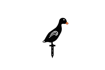 Dekorativt Have Metal Tilbehørssæt Ænder Sort - Sort - Have - Udendørs miljø - Havedekoration - Havefigurer & havedekoration