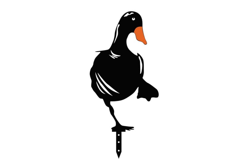 Dekorativt Have Metal Tilbehørssæt Ænder Sort - Sort - Have - Udendørs miljø - Havedekoration - Havefigurer & havedekoration - Plastikdyr