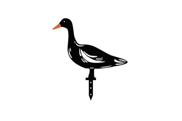 Dekorativt Have Metal Tilbehørssæt Ænder Sort - Sort - Have - Udendørs miljø - Havedekoration - Havefigurer & havedekoration