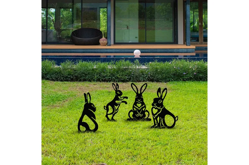 Dekorativt Have Metal Tilbehørssæt Jarielhaven Sort - Sort - Have - Udendørs miljø - Havedekoration - Havefigurer & havedekoration - Havestatuer