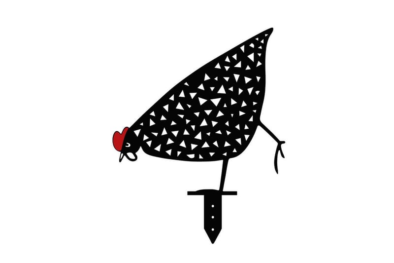 Dekorativt Have Metal Tilbehørssæt Kyllinger Sort - Sort - Have - Udendørs miljø - Havedekoration - Havefigurer & havedekoration - Plastikdyr