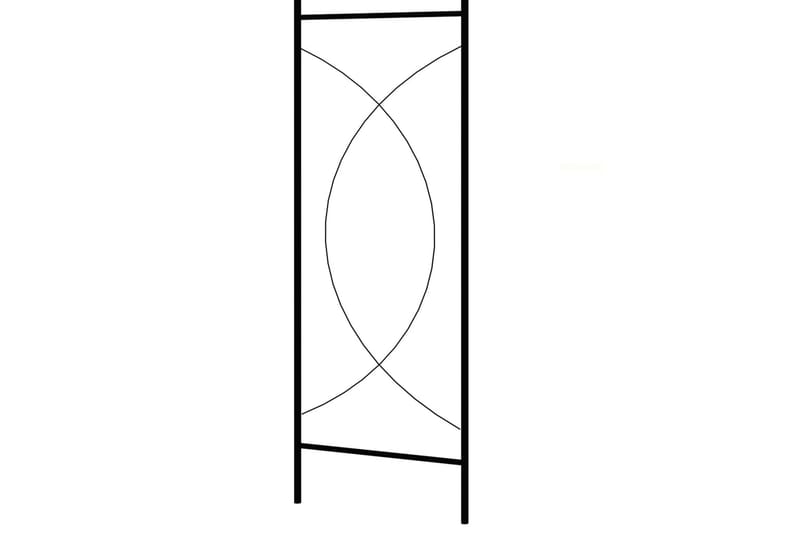 Havebue 150X34X240 cm Jern Sort - Have - Udendørs miljø - Havedekoration - Havefigurer & havedekoration