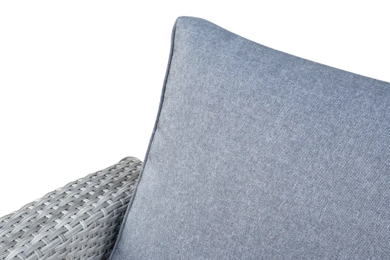 James Light Stor L-formet Vendbar Loungegruppe til Udendørs i Kunstrotting med Opbevaring og Grå Hynder - Grå - Have - Udendørs miljø - Altan & terrasse - Altanmøbler