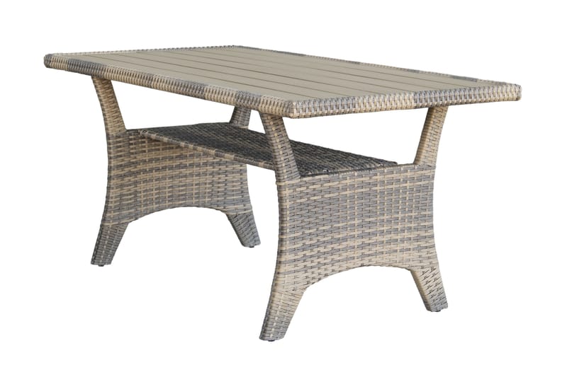 James Light Stor L-formet Vendbar Loungegruppe til Udendørs i Kunstrotting med Opbevaring og Hvide Hynder - Natur - Have - Udendørs miljø - Altan & terrasse - Altanmøbler