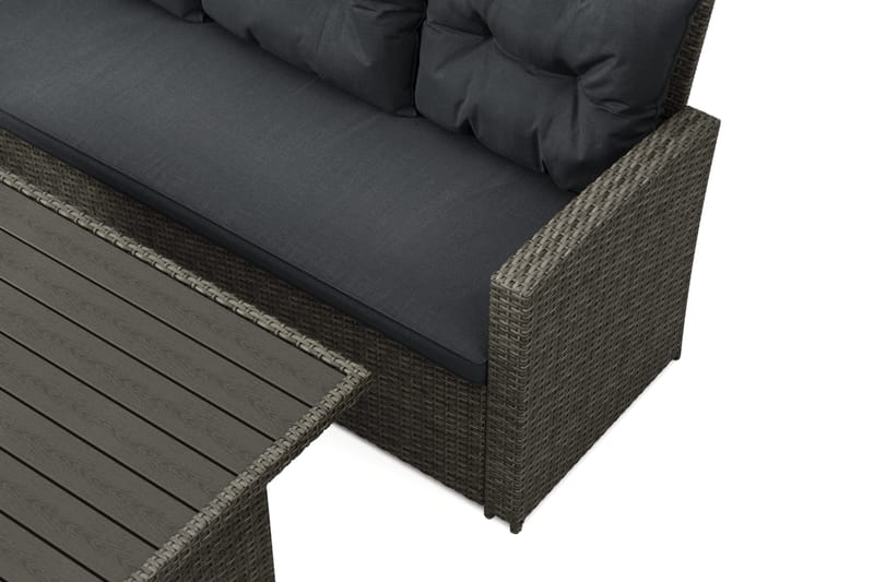 James loungegruppe til udendørs brug venstre – 5-personers sofagruppe i polyrattan - Grå - Have - Udendørs miljø - Altan & terrasse - Altanmøbler
