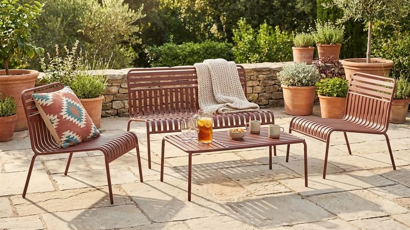 Jarva sofagruppe til udendørs brug - Rød - Have - Udendørs miljø - Altan & terrasse - Altanmøbler