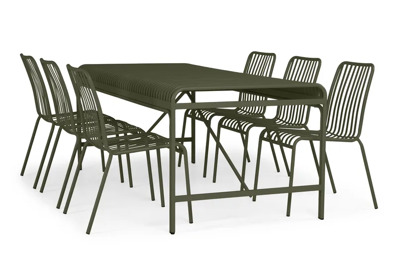 Jarva spisebord til udendørsbrug 200 cm - Grøn - Havemøbler - Havebord - Spisebord & havebord