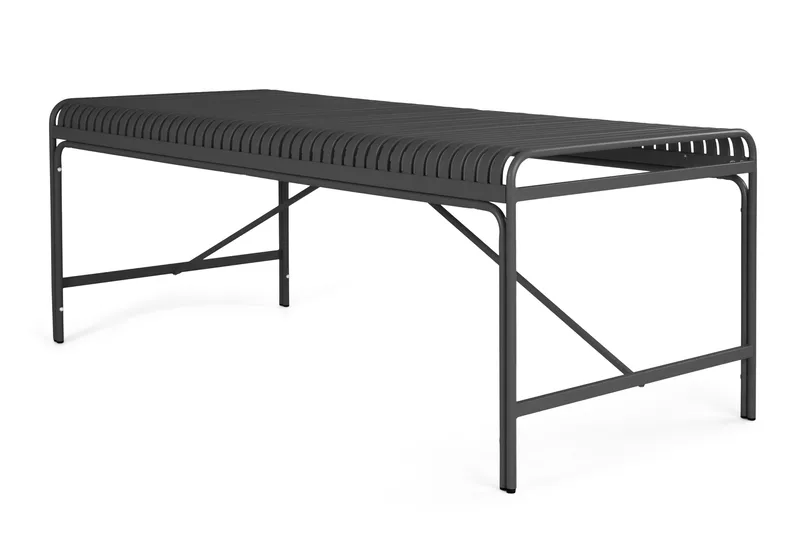 Jarva udendørs spisebord 200 cm - Sort - Havemøbler - Havebord - Spisebord & havebord