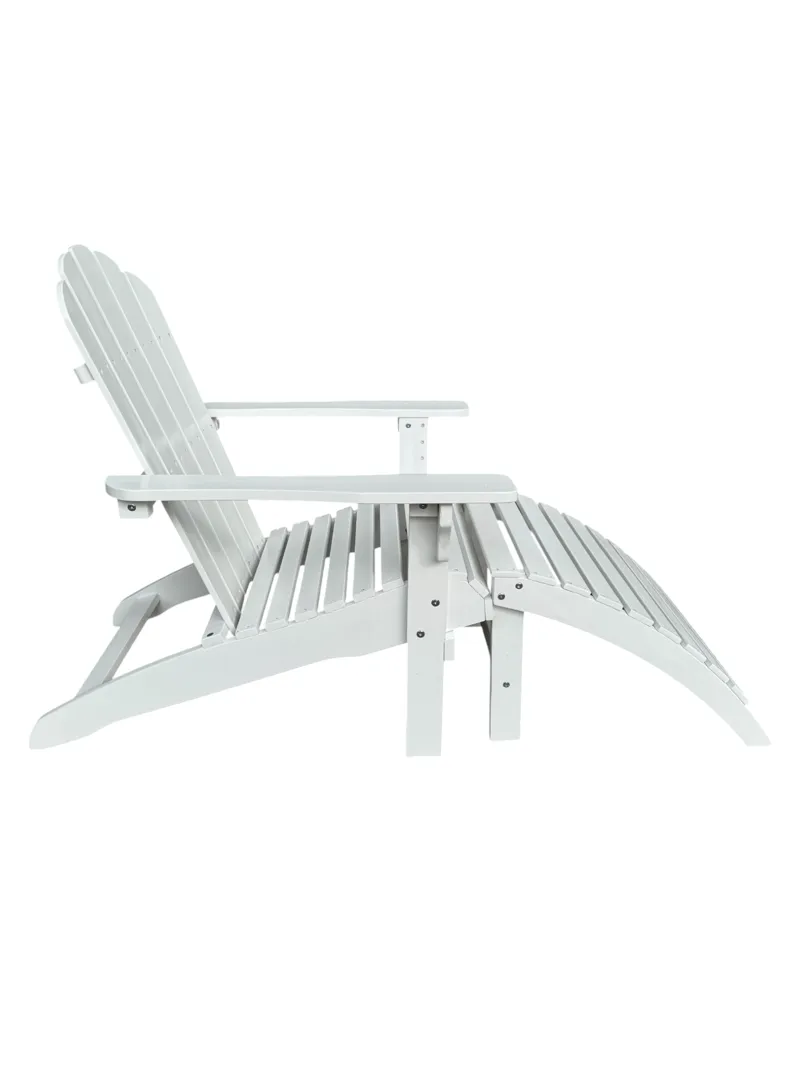 Landet dækstol udendørs - Hvid - Havemøbler - Havestole - Solstole - Dækstol