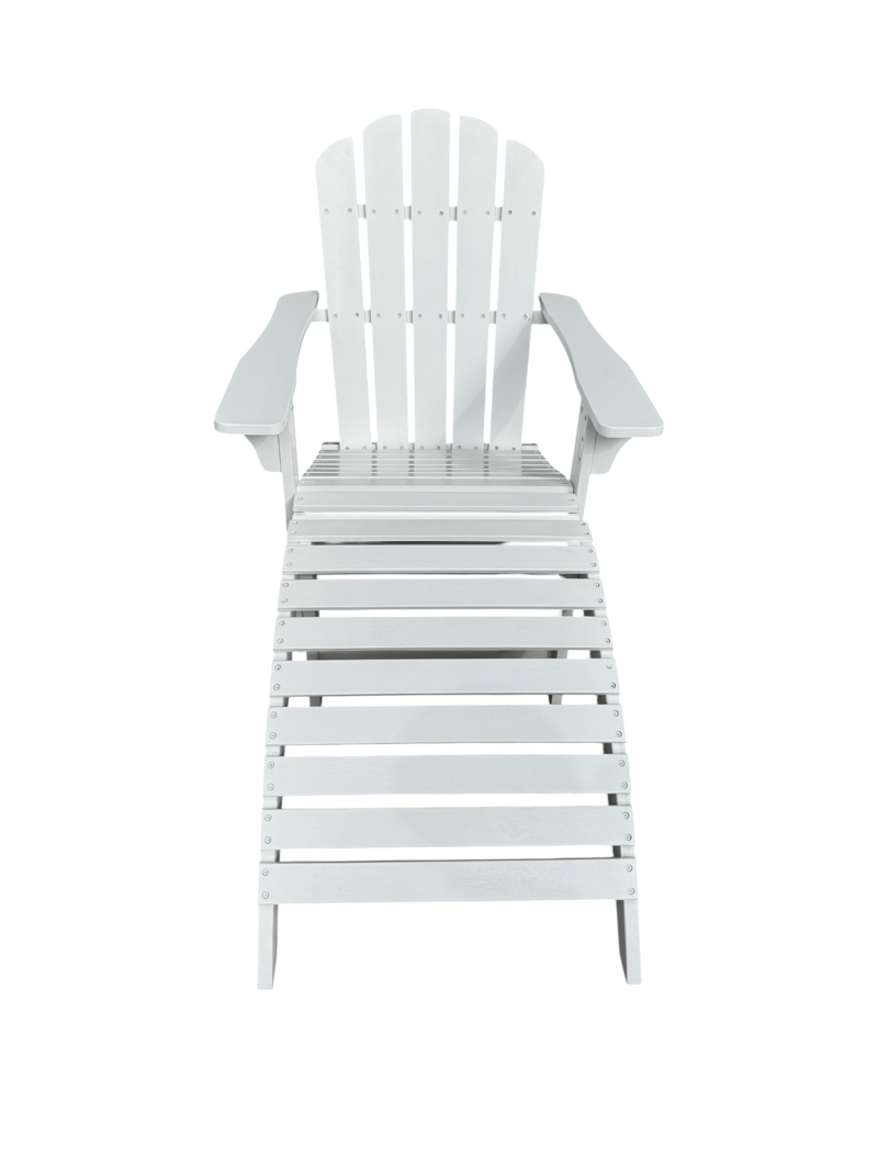 Landet Dækstol Udendørs - Hvid - Havemøbler - Havestole - Solstole - Dækstol