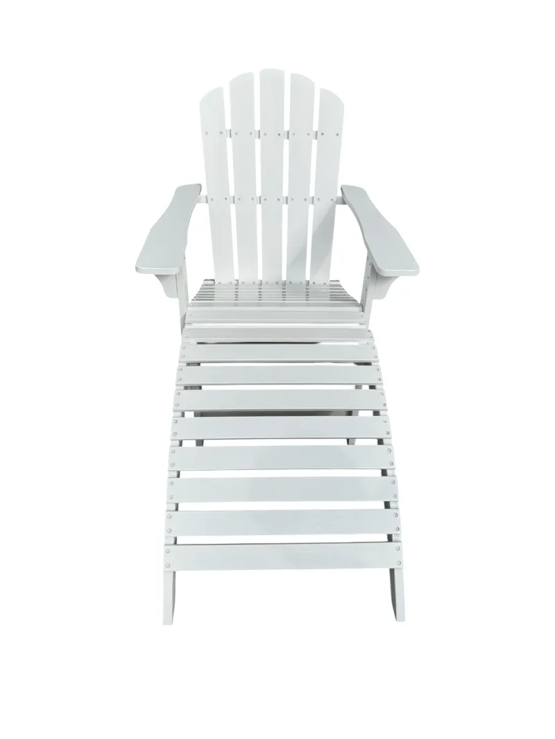 Landet dækstol udendørs - Hvid - Havemøbler - Havestole - Solstole - Dækstol