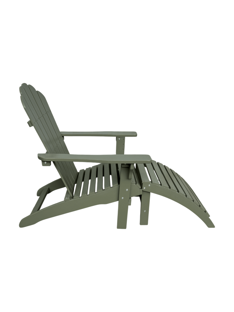 Landet Dækstol Udendørs - Mørkegrøn - Havemøbler - Havestole - Solstole - Dækstol