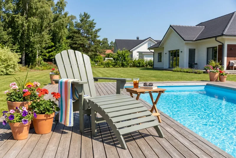 Landet dækstol udendørs - Mørkegrøn - Havemøbler - Havestole - Solstole - Dækstol