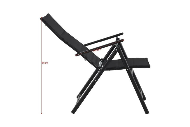 Maggie polstret positionsstol udendørs - Sort - Havemøbler - Havestole - Positionsstole