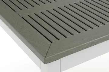 Monaco udtrækkeligt udendørsbord 150-250x90 cm - Hvid/Grå - Havemøbler - Havebord - Spisebord & havebord