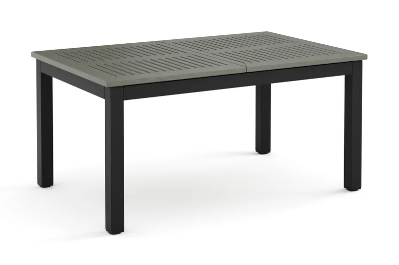 Monaco udtrækkeligt udendørsbord 150-250x90 cm - Sort/Grå - Havemøbler - Havebord - Spisebord & havebord