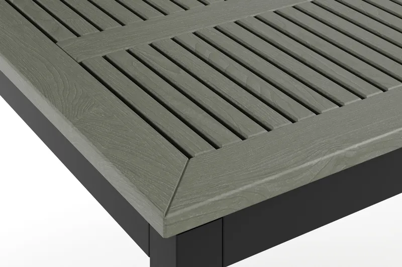 Monaco udtrækkeligt udendørsbord 150-250x90 cm - Sort/Grå - Havemøbler - Havebord - Spisebord & havebord