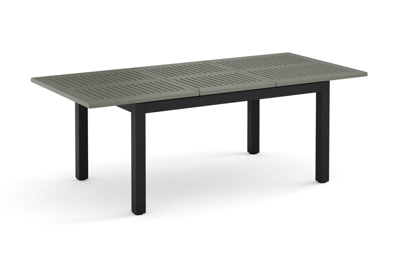 Monaco udtrækkeligt udendørsbord 150-250x90 cm - Sort/Grå - Havemøbler - Havebord - Spisebord & havebord