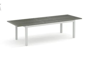 Monaco udtrækkeligt udendørsbord 210/310x90 cm - Hvid/Grå - Havemøbler - Havebord - Spisebord & havebord