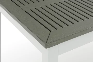 Monaco udtrækkeligt udendørsbord 210/310x90 cm - Hvid/Grå - Havemøbler - Havebord - Spisebord & havebord