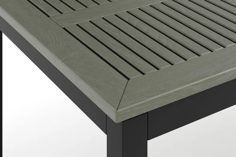 Monaco udtrækkeligt udendørsbord 210/310x90 cm - Sort/Grå - Havemøbler - Havebord - Spisebord & havebord