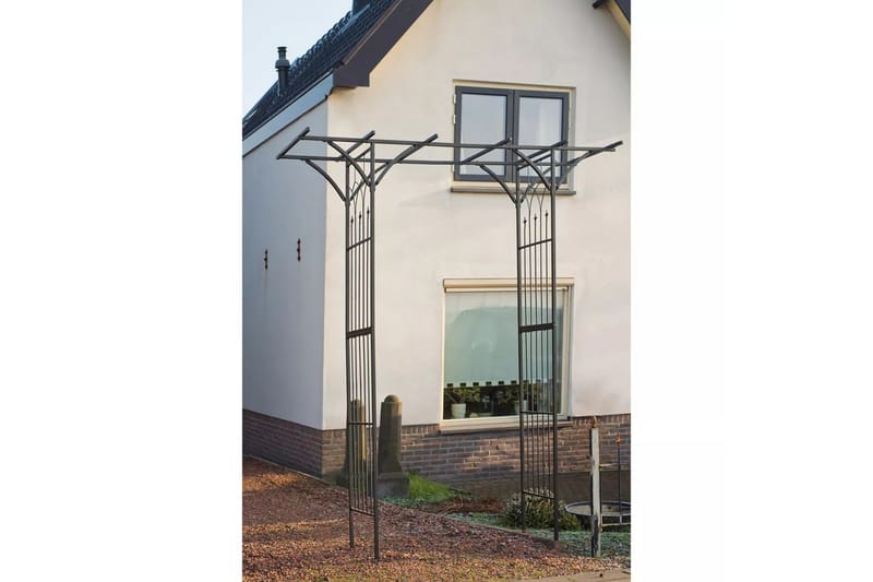 Nature havebue 114 x 66 x 232 cm metal sort - Sort - Have - Udendørs miljø - Havedekoration - Havefigurer & havedekoration