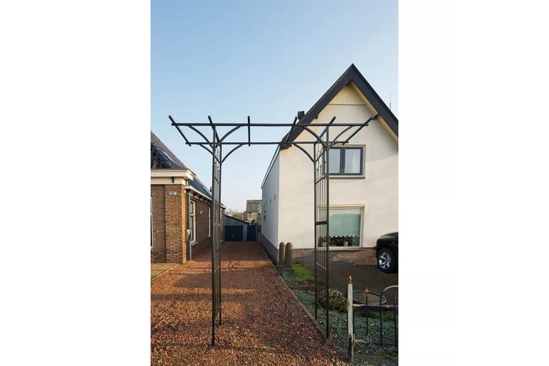 Nature havebue 114 x 66 x 232 cm metal sort - Sort - Have - Udendørs miljø - Havedekoration - Havefigurer & havedekoration