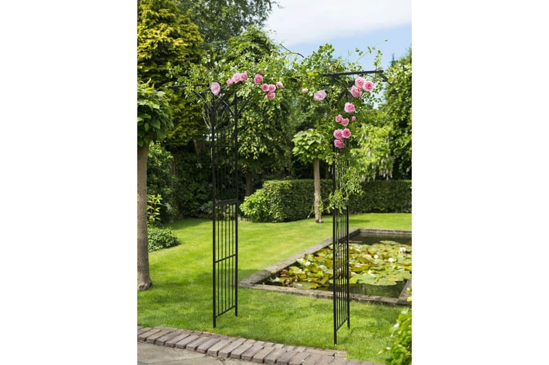 Nature havebue 114 x 66 x 232 cm metal sort - Sort - Have - Udendørs miljø - Havedekoration - Havefigurer & havedekoration